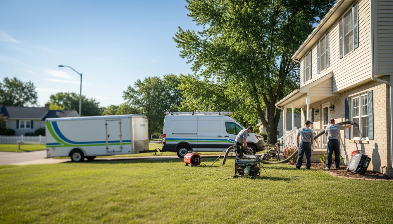 Flooded Basement Restoration And Cleanup With Repair in Towanda, IL near me